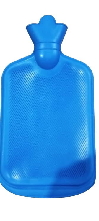 Image of VK Hot Water Rubber Bottle Bag For Pain Relief Therapy, Hot Water Bags For Pain Relief, Comfort - Ideal for Back pain /Menstrual pain (Pack of 1, Blue)