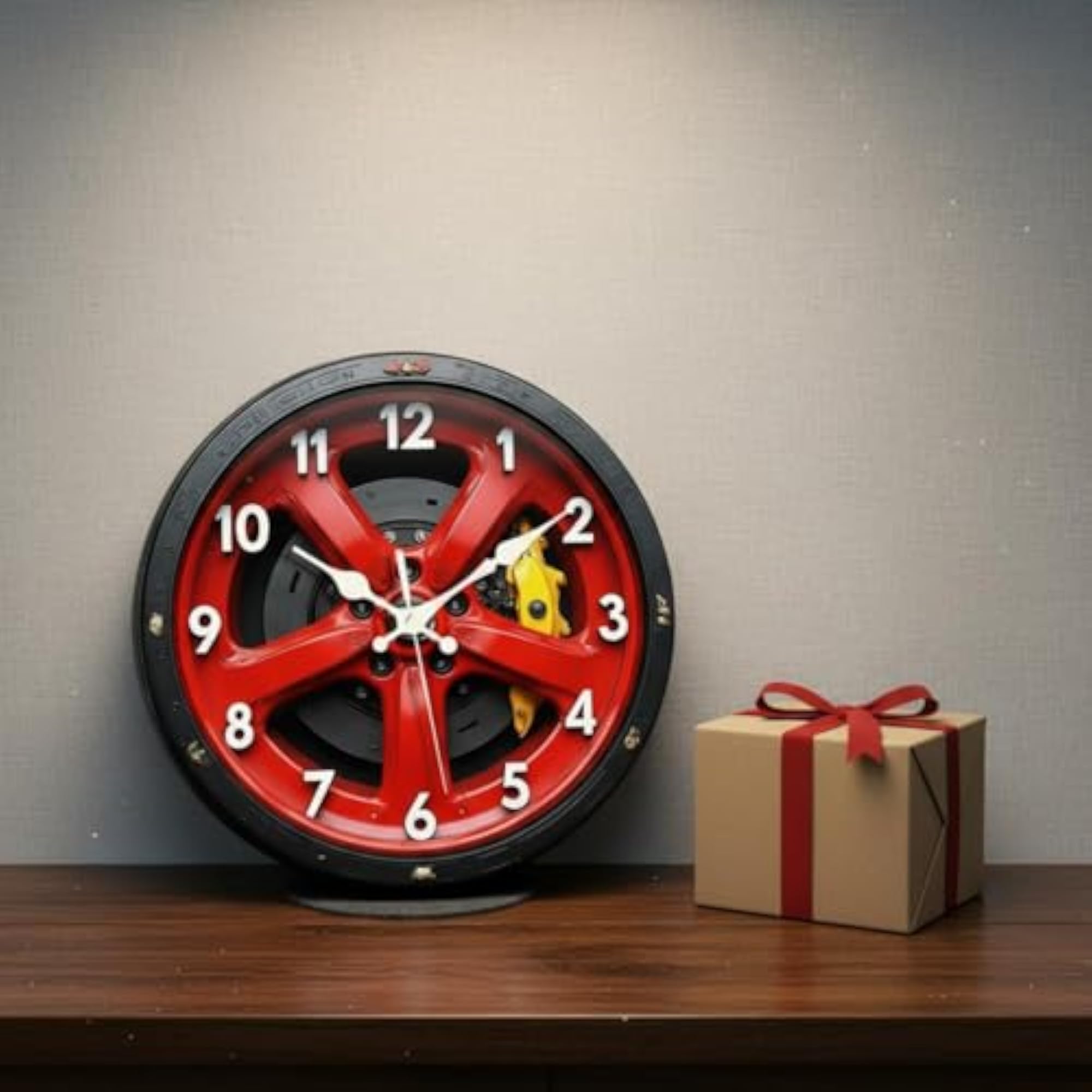Silent Movement Brake Disc Wall Clock