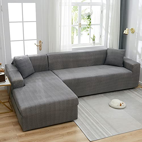 Housse de canapé extensible et anti-glisse pour meuble sectionnel - 2