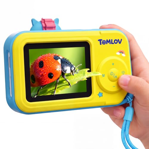 TOMLOV P50K Digital Microscope for Kids, Handheld Miniscope STEM Toys, Blue