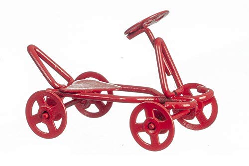 Melody Jane Casa Muñecas Rojo Empuje Coche Niños Juguete Miniatura 1:12 Escala Jardín Tienda Accesorio Cover