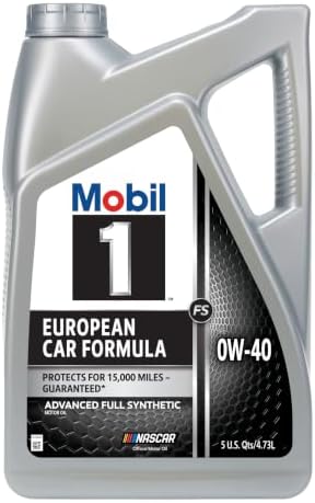 Mobil 1 (120845) 0W-40 Synthetic Motor Oil - 5 Quart