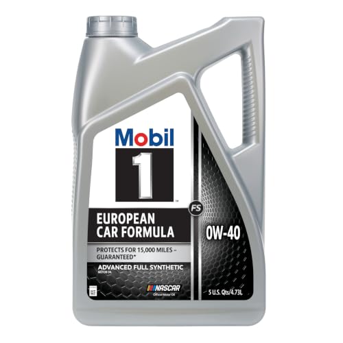 Mobil 1 FS European Car Formula Full Synthetic Motor Oil 0W-40, 5 Quart