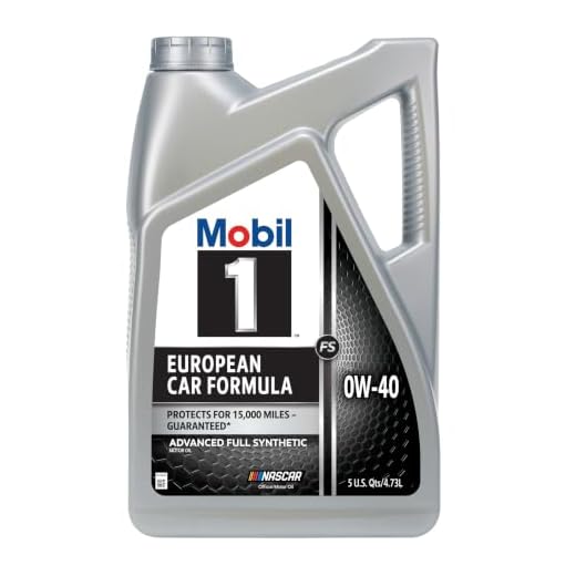 Mobil 1 FS European Car Formula Full Synthetic Motor Oil 0W-40, 5 Quart