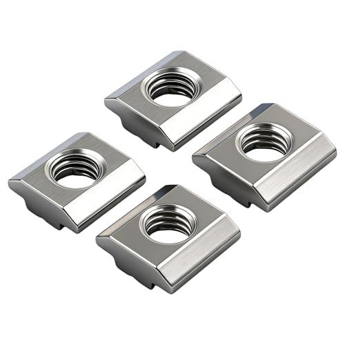 BACSHBY 20 piezas Tuercas para Ranuras M8, Riel con Ranura en T,Serie 30 Tipo B,Tuercas Deslizantes,Tuerca con Ranura en T para Ranuras de Extrusión de Perfiles de Aluminio