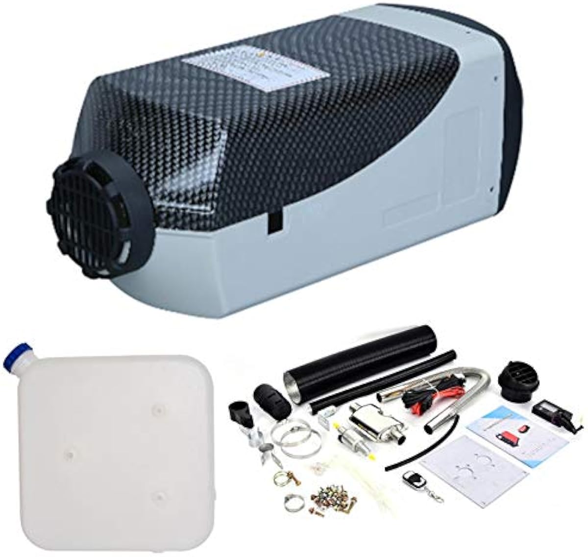 買い方 Shopparadise Ffヒーター 12v 24v エアヒーター 軽油ヒーター ディーゼル車用 エアパーキングヒーター 8kw 低燃費 Lcdスクリーン リモコン付き 船舶 トラック バン キャンピングカー バス等に大活躍 大容量 省エネ 10l燃料タンク付き ブラック 車 バイク 特別