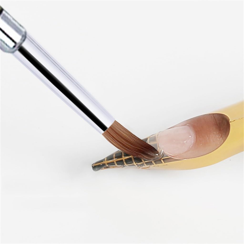 XBTGS Pennello per manicure, in cristallo, per olio, liquido, sabbie mobili, in nylon, per unghie dipinte con cristalli, frutta bianca pesca5, come mostra, pesca alla frutta bianca 5, come mostrato