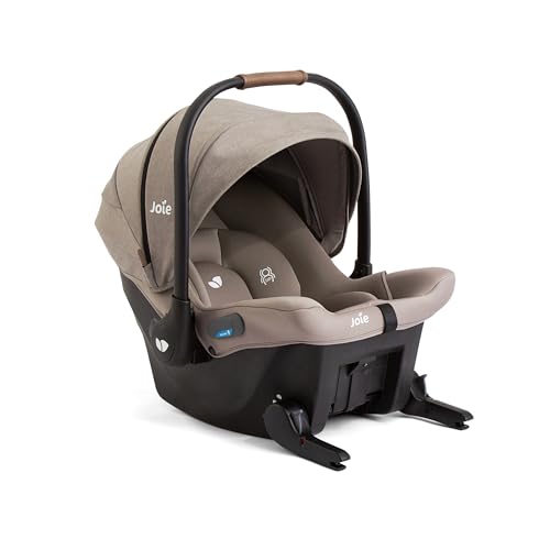 Image of Joie Ginger and Mint Latch Travel System - 4-in-1 Travel System with Baseless Infant Car Seat & Stroller, One-click Install, From Birth Stroller (Mocha)