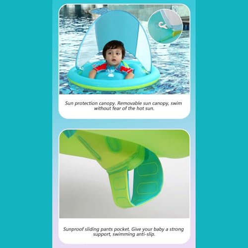 Jouets aquatiques bouées pour bébé avec auvent de piscine