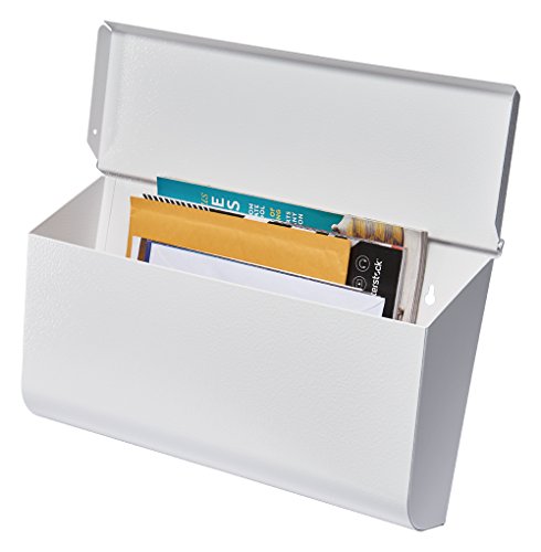 Gibraltar Mailboxes Woodlands Medium Capacity Galvanized Steel White, Wall-Mount Mailbox, L4009Ww0 #TOP1