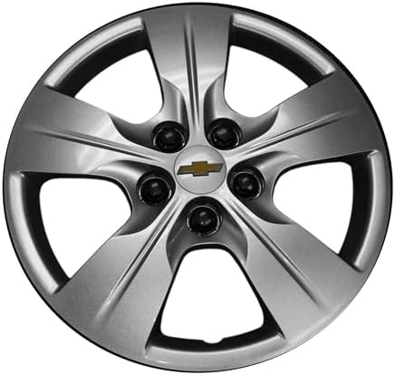 15" 5-Spoke Silver Wheel Cover Compatible With Chevy Cruze 2016-2018 - Exact Fit - Direct Replacement