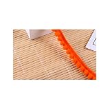 Ruban de dentelle coloré avec pompons en forme de boule à coudre pour la maison, les rideaux, les vêtements, les oreillers, la décoration, la couture (couleur : 07, orange, taille : 9,1 m)
