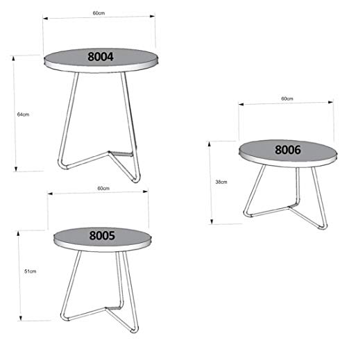 Conjunto Sala Mesa de Centro e Lateral JB 8004/05/06
