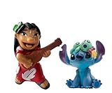 Lilo y Stitch Figuras Coleccionables – Set 2 Figuras Pintadas a Mano sin PVC – Figuras Decorativas para Regalo Infantil, Cumpleaños y Colección