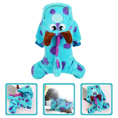 PATKAW Roupas de cachorro em forma de dinossauro adorável fantasia de Halloween para animais de esti