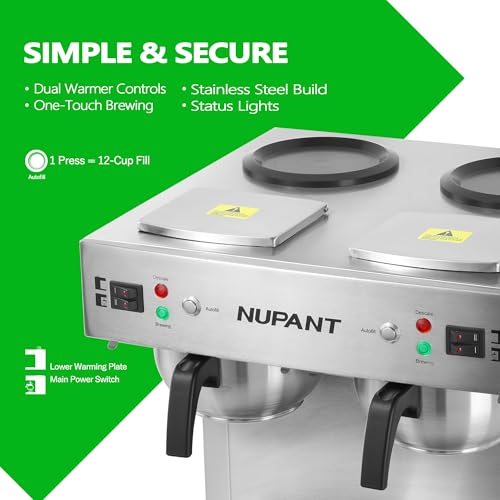 NUPANT Dual Drip 200 Cup/H Coffee Maker