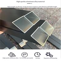 Slxzpl Abdeckung Für Klimaanlage Schutzgitter Für Klimaanlagen Und Wärmepumpen Aluminiumlegierungs Verkleidung Klimaanlagen Abdeckung Mülltonnenbox Gartenbox Müllbox(Brown,100x50x70cm) – Ansicht 2
