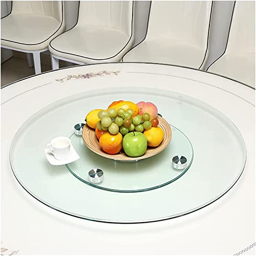 Plateau tournant en verre trempé épais pour table de cuisine