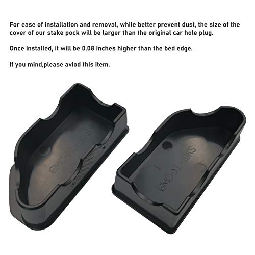 image for Jaronx Compatible with Chevy Silverado/GMC Sierra Stake Pocket Covers 