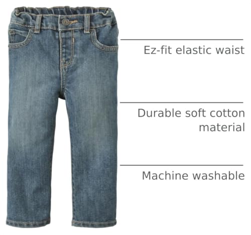The Children's Place Baby Boys and Toddler Boys Basic Bootcut Jeans, Tide Pool, 4T - image 4