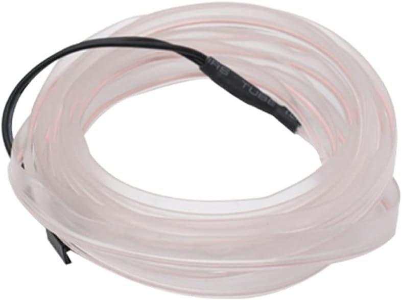 Car Interior Lighting LED Strip Decoration Garland Wire Rope Tube Line Flexible Neon Light with Cigarette Drive (Color : Blue Size : 3M-USB) (White 2M)