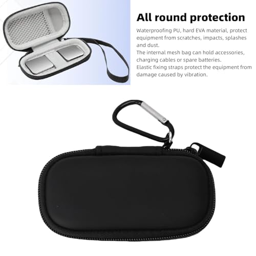 Denash Hard -Shell -Tragetasche für Kardia Mobile EKG für Kardiamobile 6L EKG, Wasserdicht Wird Pu Eva All -Rund -Schutz -Reisekoffer mit Riemen