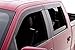 Auto Ventshade [AVS] Low Profile Rain Guards For 2015 - 2025 Ford F-150 (17-25 Raptor; 22-25 Lightning) 2017-2025 F-250/F-350/F-450, SUPERCREW ONLY | Window Vent Visors, 4 pcs. - Matte Black | 774044