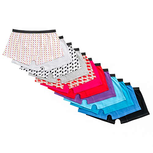 Alyce Intimates Women's Cotton Boyshort, Pack Of 12 Assorted #TOP5