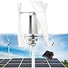 14000W Low Noise Wind Turbine Generator Kit, 24V 48V 220V Home Portable Vertical Wind Turbine with MPPT Controller for Home, Garden Lighting, Solar Wind System