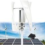 14000W Low Noise Wind Turbine Generator Kit, 24V 48V 220V Home Portable Vertical Wind Turbine with MPPT Controller for Home, Garden Lighting, Solar Wind System