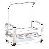 Futa an der Seite des Waschbeckens bietet ausreichend Platz, um die Arbeitsplatten frei zu halten und die Spüle nicht mehr durcheinander zu bringen.