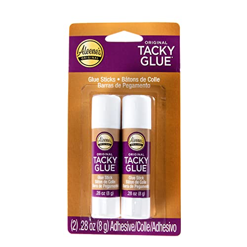 Aleene's Tacky Glue Sticks, White, 2pk