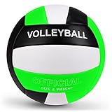 Dakapal Offizieller Volleyball in Größe 5 für den Innen- und Außenbereich, weicher Sandvolleyball für Anfänger, Teenager und Erwachsene (ohne Pumpe)