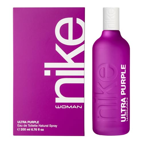 NIKE - Ultra Purple 200 ml, Colonia Mujer, Perfume Formato Spray, Eau de Toilette Natural y Femenina, Aroma Floral Afrutado, Fragancia Fresca, Cautivadora y de Larga Duración
