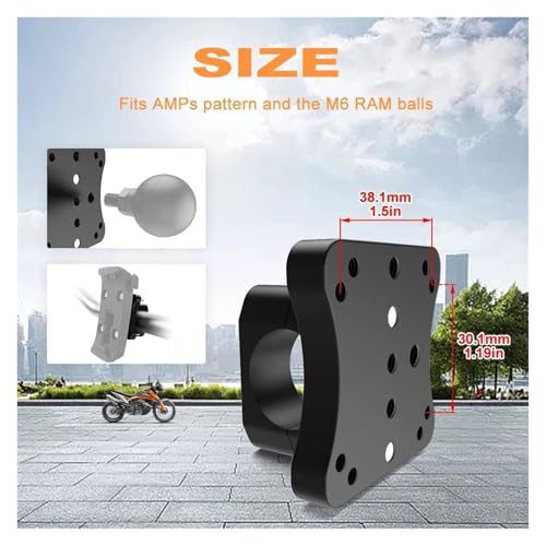 Soporte de montaje para GPS compatible con Triumph y Royal Enfield 2