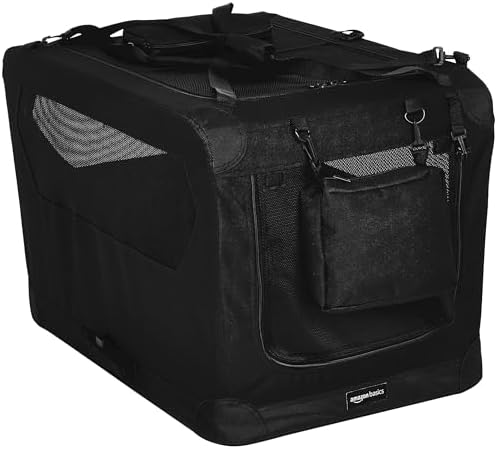 Amazonbasics 12002-26GY Torba Transportowa dla Zwierząt Domowych, 66 cm, Szary