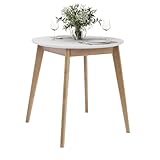 Der Tischrahmen besteht aus echtem Massivholz - Baltische Birke. Die Tischplatte besteht aus Spanplatte mit natürlicher Birkenfurnierummantelung