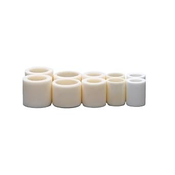 Alumina ceramic Tube, Alumina Ceramic Tubes Insulated, 99 Alumina Ceramic Tubes ID 1.5-9mm OD 3-12mm L 4.2-19mm Pack Of 10