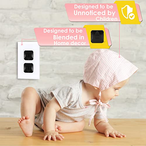 Outlet Covers Babepai 38-Pack Black Child Proof Electrical Protector Safety Improved Baby Safety Plug Covers #TOP4