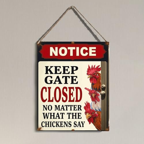 Rustic Chicken Coop Wall Sign Decor