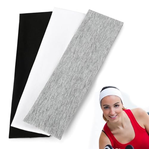 7 Stück Sport-Stirnbänder Für Damen – Elastisch, Schweißabsorbierend, Für Laufen, Yoga & Fitness | 7 Farben, 20,5 X 5,5 Cm