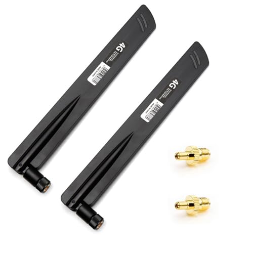 Antenna WiFi omnidirezionale SMA/TS9, 600-6000 MHz, antenna 5G LTE, antenna 4G LTE, amplificatore di segnale 18DBI, per router IoT-Gateway Smart Home