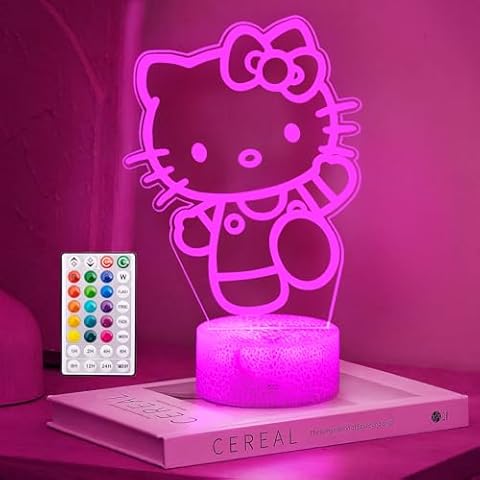 KIEAL 16-Color 3D Cartoon Night Light Cover