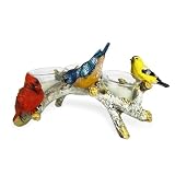 Rivers Edge Products Rivers Edge Products Votive Candle Holder - Decorative Poly Resin Candleholder Stand with Glass and Votive Candle - Gift-Ready Novelty Table Decor for Home, Kitchen, Cabin - Birch