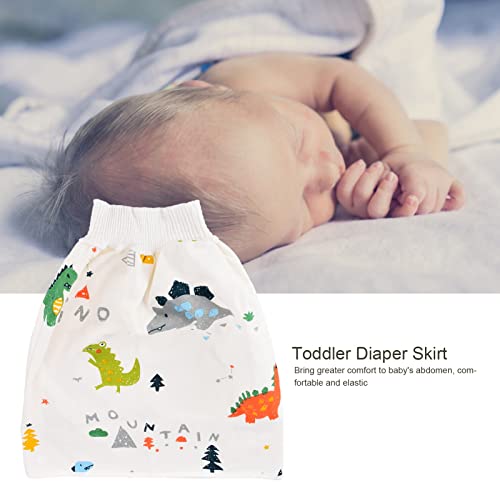 Saia para fraldas infantis, estilo dinossauro, curto, confortável, com alças justas duplas para trei
