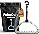 FabaCare Schwerlast Bettgalgen Handgriff, 150 kg belastbar, ergonomisch geformt, Trapezgriff, Bettgriff, Aufrichtgriff, Bügelgriff, Stangengriff, Balkengriff, Handfasser für Aufrichthilfen,