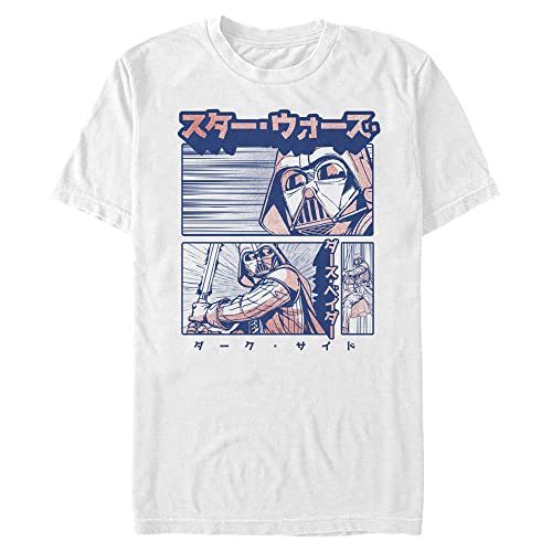 T-Shirt Star Wars Manga Vador Homme Cadeau Original pour Fan de la Saga