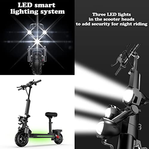 Electric Scooter for Adults with Seat,Foldable e-Scooter