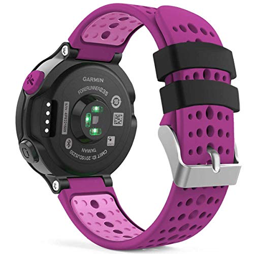 Image of Band Compatible with Garmin Forerunner 235, Soft Silicone Replacement Watch Band Strap Wristband for 220 /230 /235 /620 /630 /735XT /235 Lite Smart Watch for Women Men