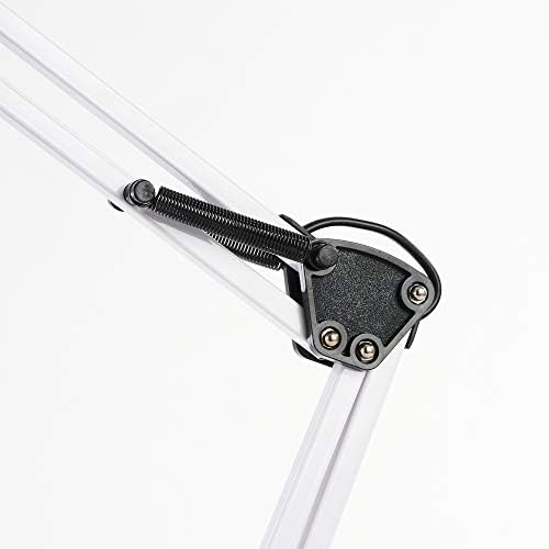 Innoteck DS-1045 White Swing Arm Desk Durable Architect Lamp, Metal